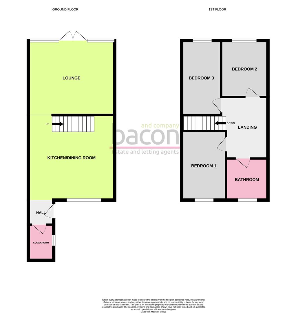 Floor Plan | House - Mid Terrace | Clarendon Road, Broadwater, Worthing, BN14 | Let Agreed